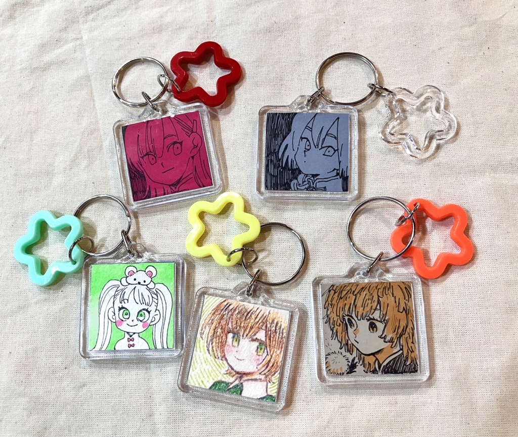 ミニ原画キーホルダー
