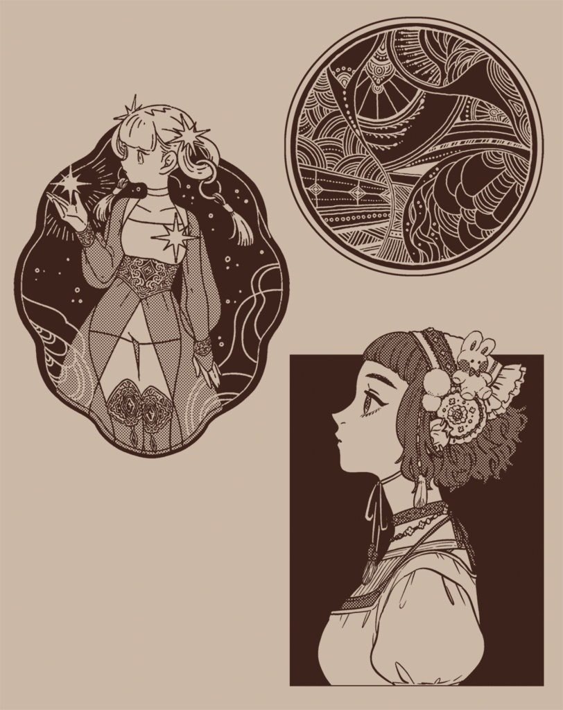 箔シール 3種類