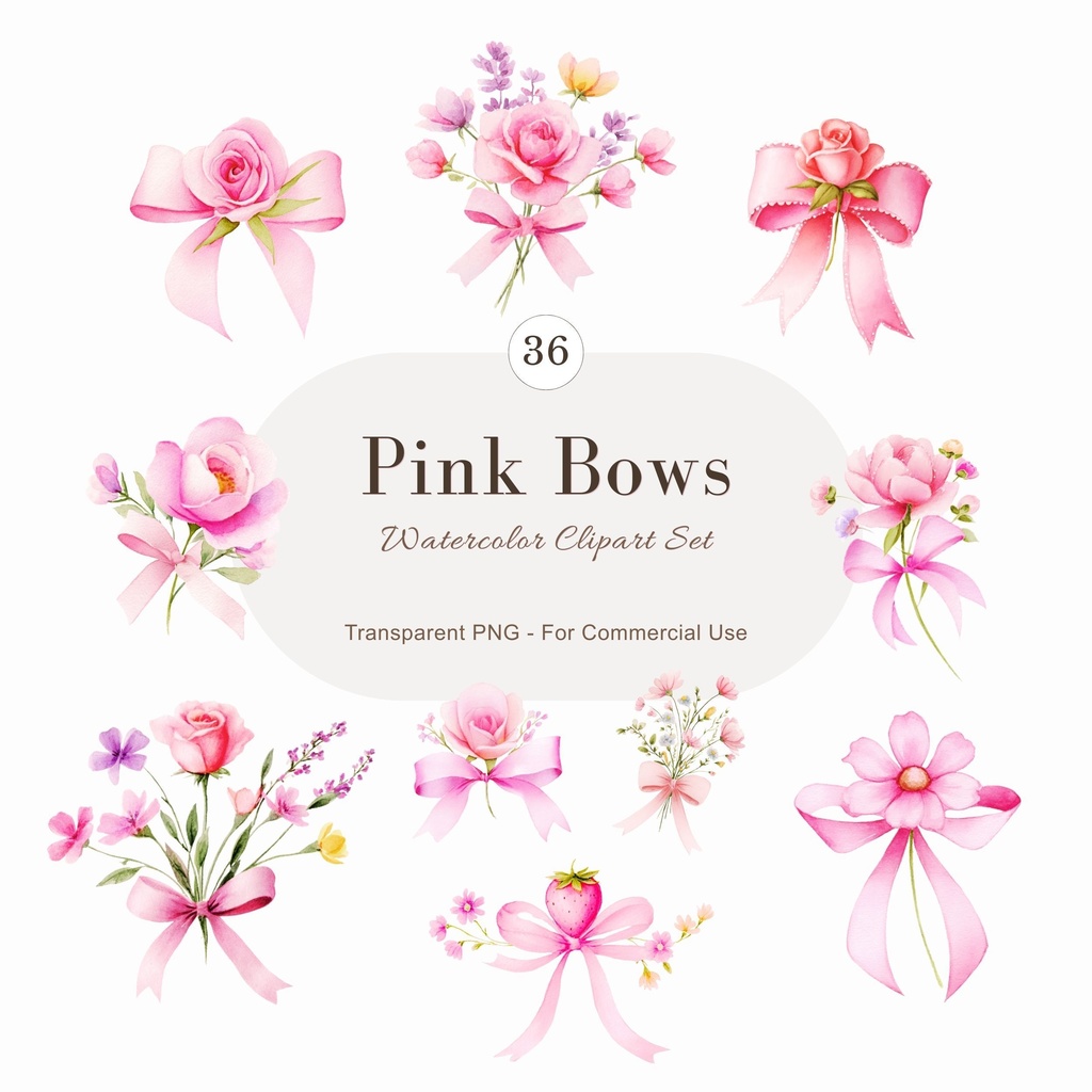 Pink Bows:ピンクのリボン イラスト素材