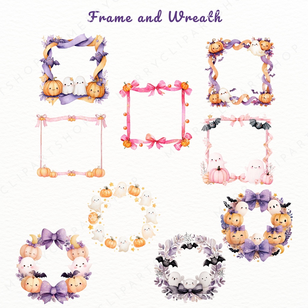 ハロウィンのかわいい動物たち イラスト素材