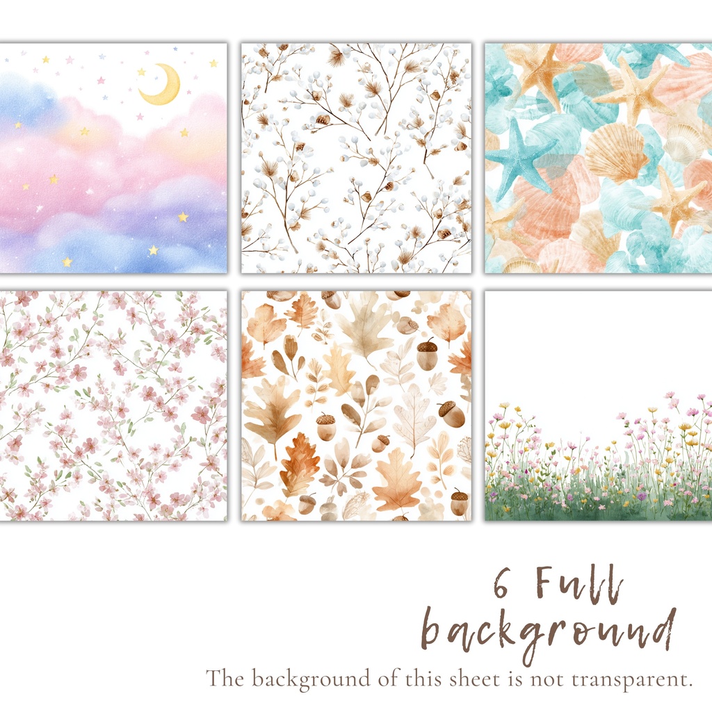 テディベアのイラスト素材セット 🍼 ナチュラルカラー