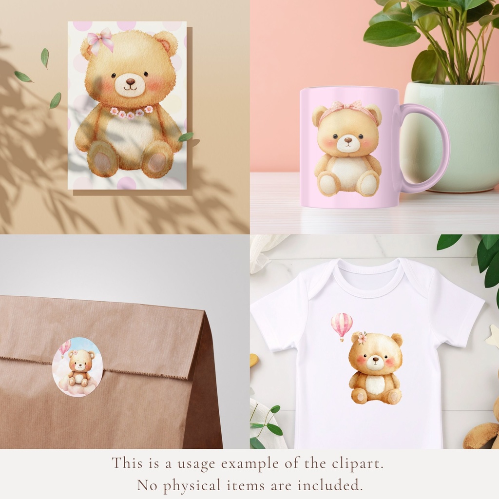 テディベア(ピンク):Pink Teddy Bear