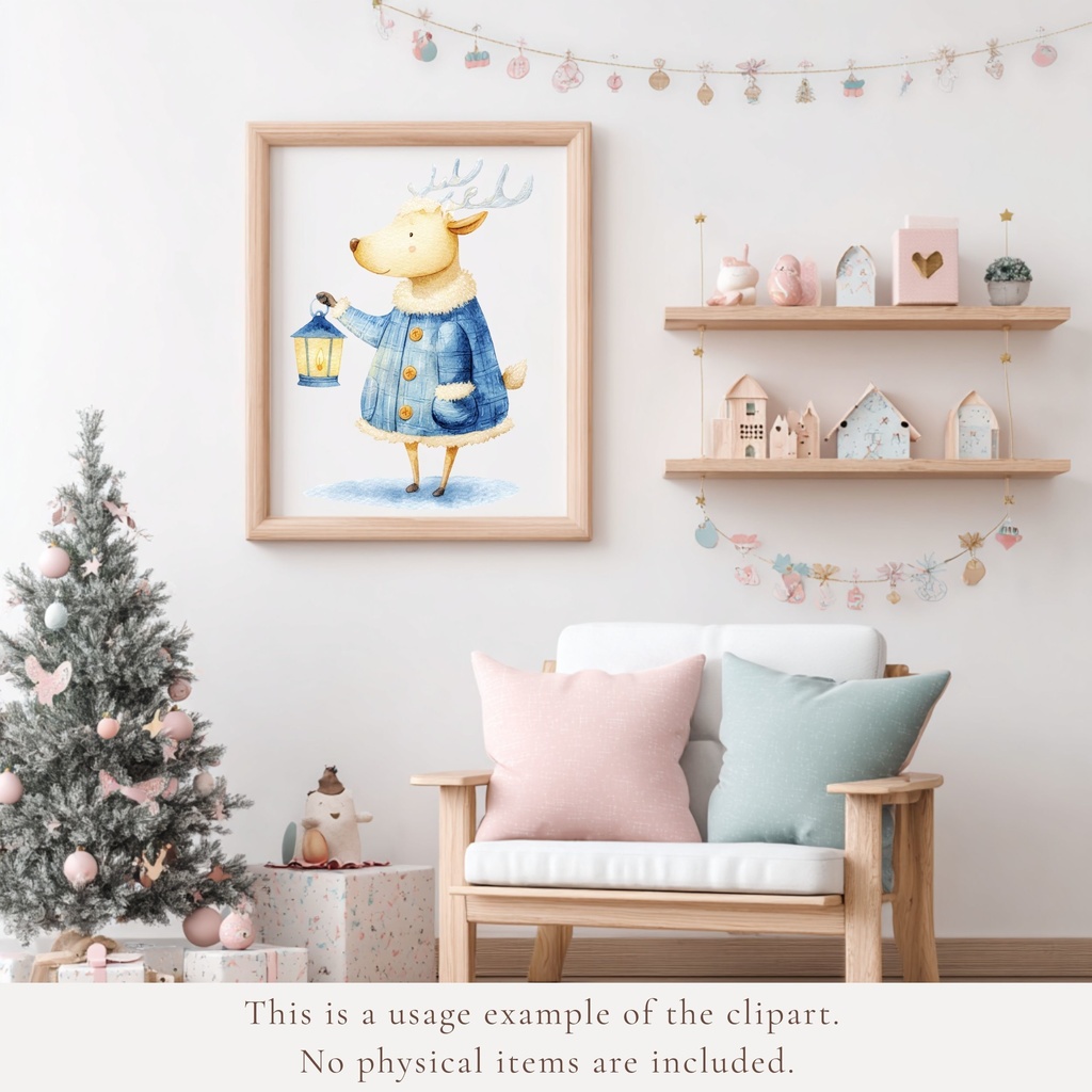 Holly Jolly Clipart:楽しいクリスマスのイラスト素材