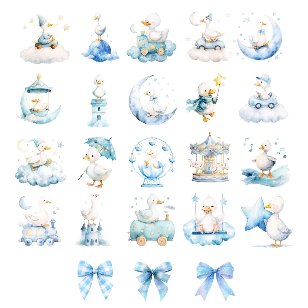 Boy Goose Clipart:がちょうのおとこのこ イラスト素材