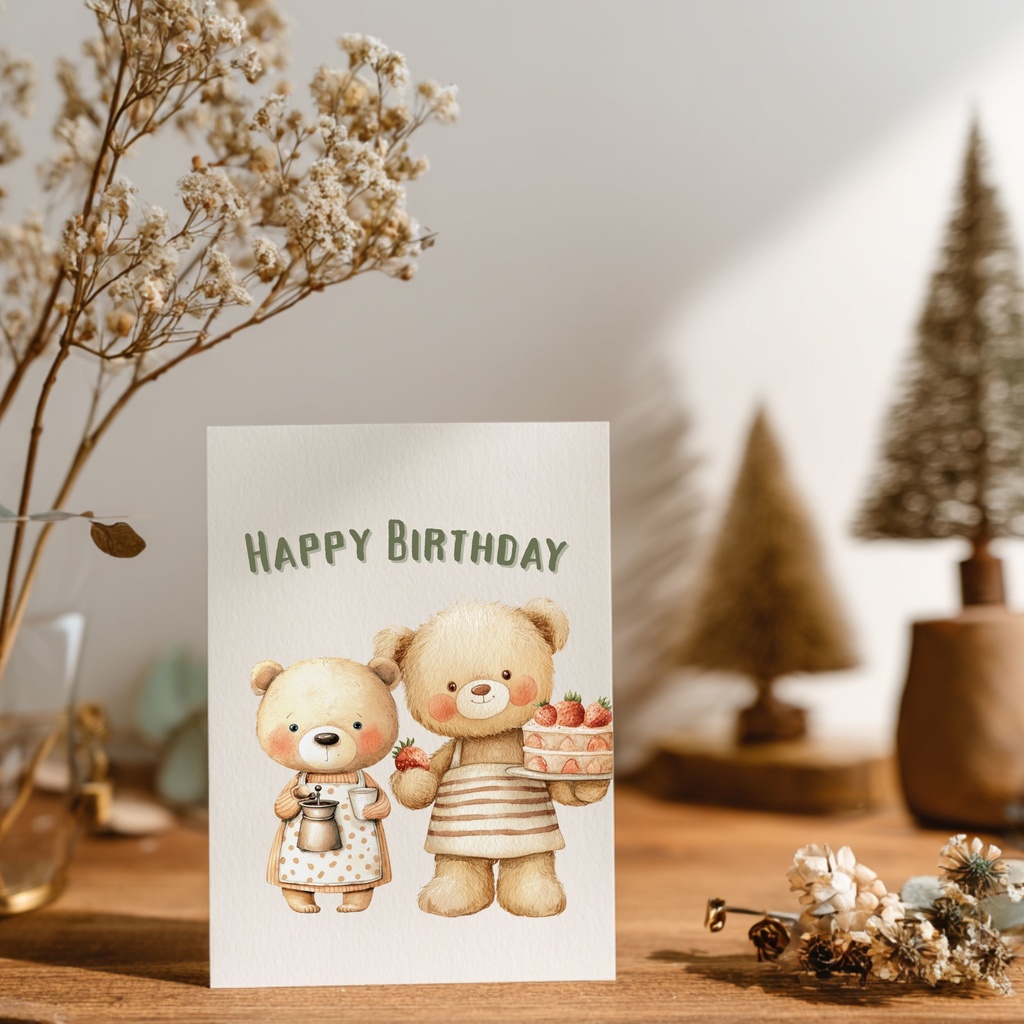 クッキングテディベア イラスト素材:Cooking Teddy Bear Clipart