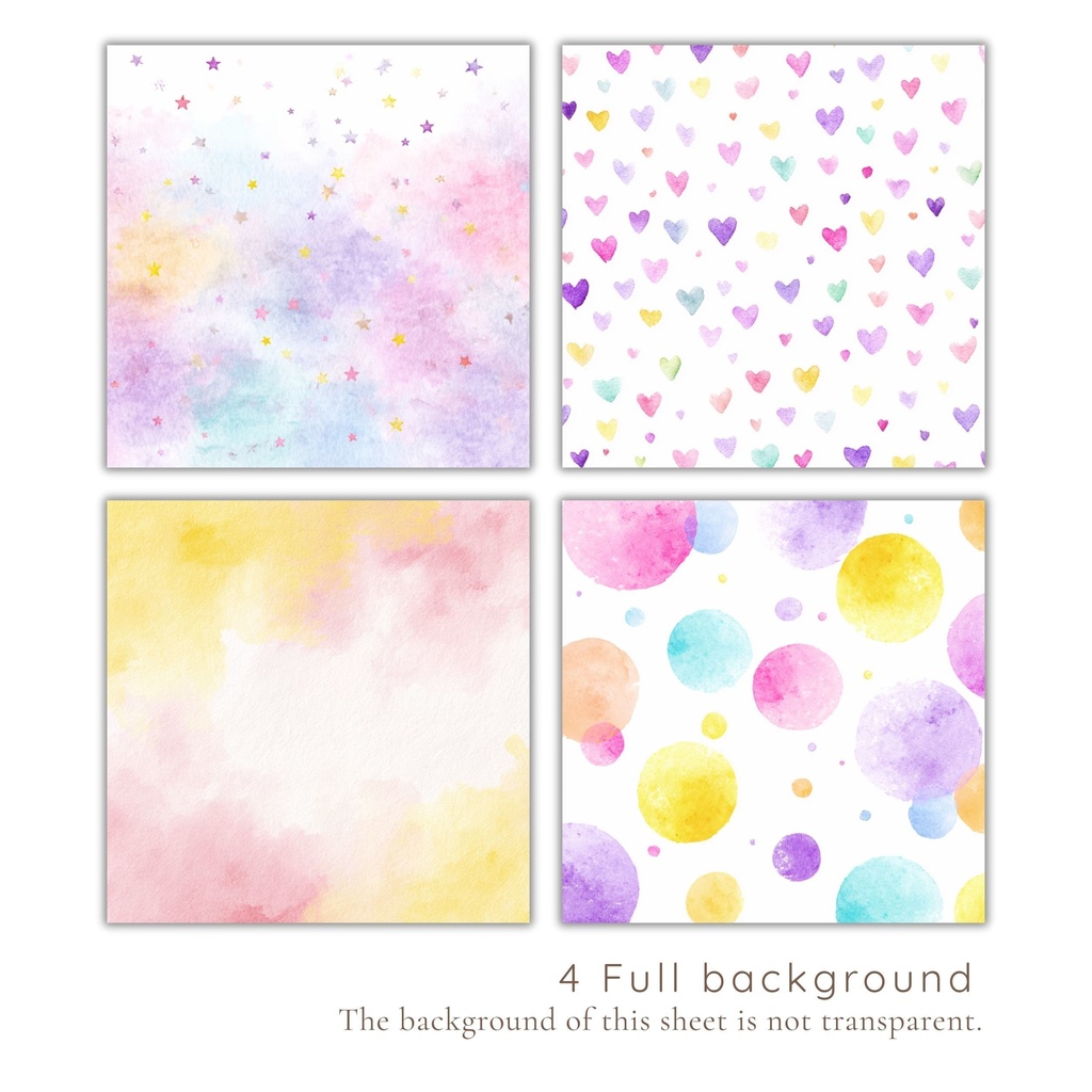 かわいいユニコーンのイラスト素材:Rainbow Unicorns Clipart