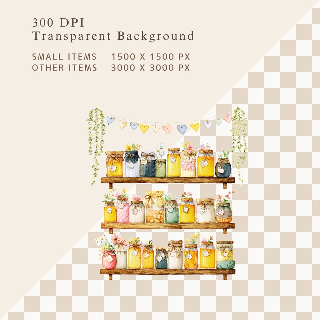 みつばちのマーケット:Honey Bee Clipart イラスト素材