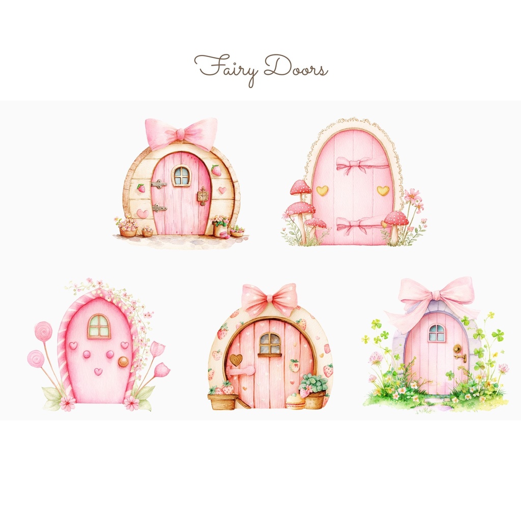 妖精のドア:Fairy Door Clipart イラスト素材