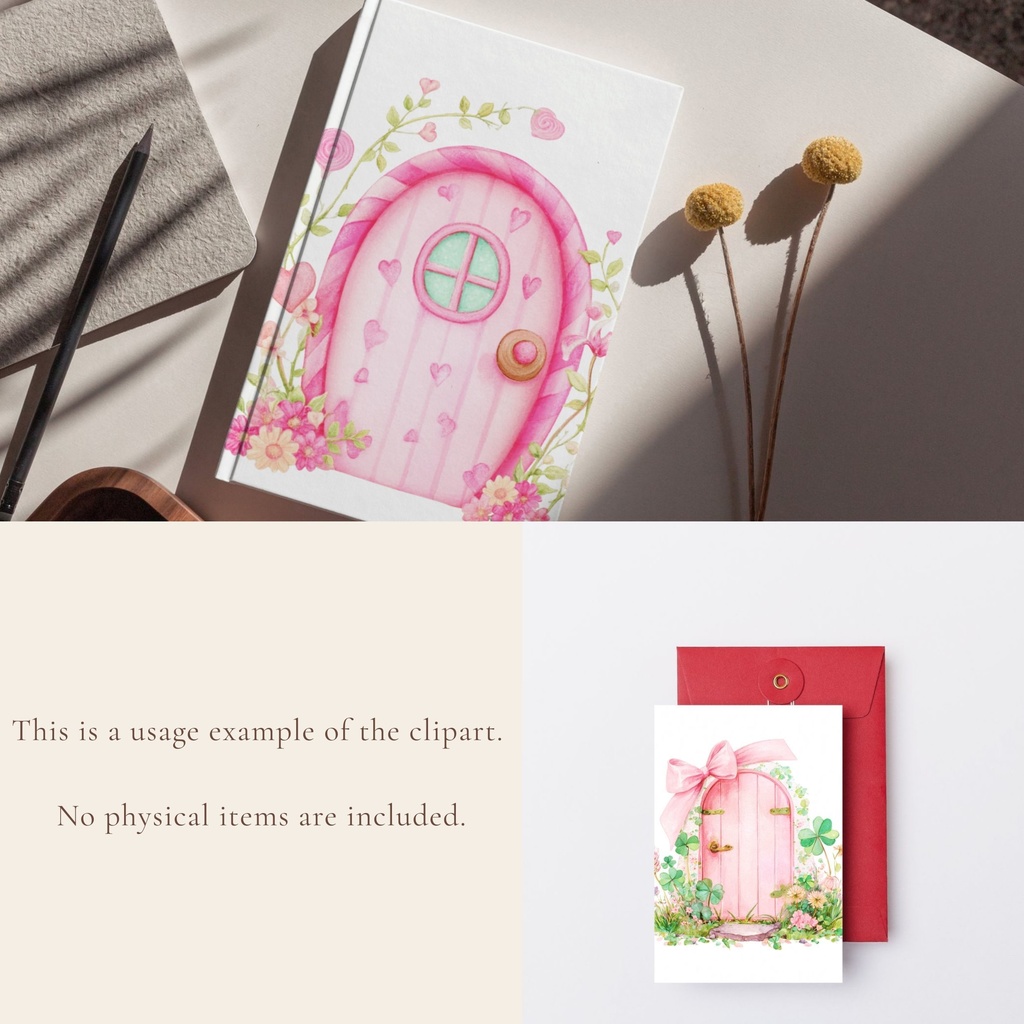 妖精のドア:Fairy Door Clipart イラスト素材