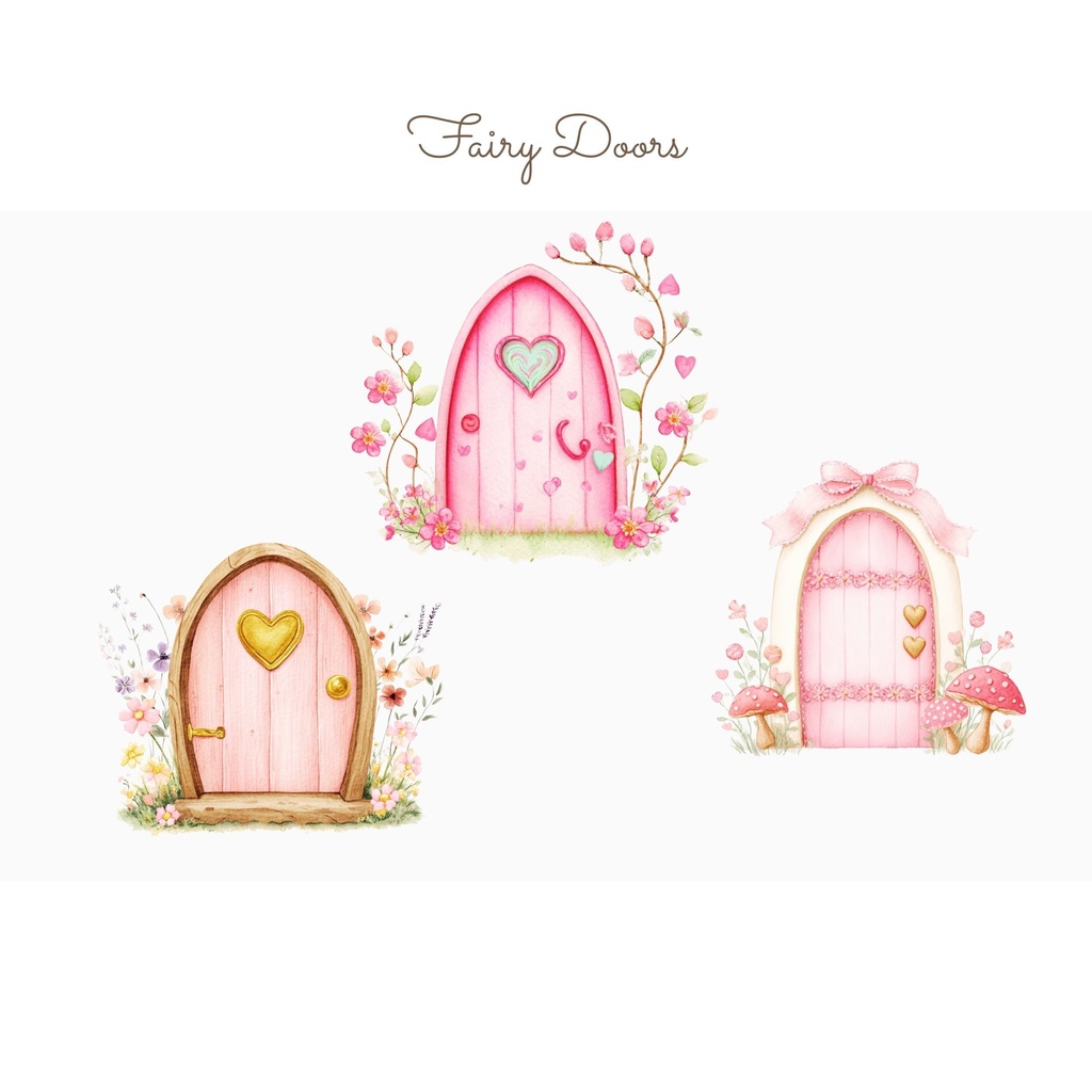 妖精のドア:Fairy Door Clipart イラスト素材