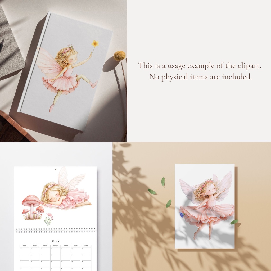 妖精の女の子のイラスト素材: Fairy Clipart