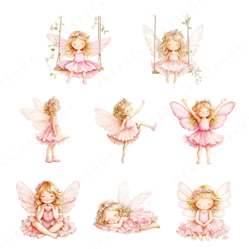 妖精の女の子のイラスト素材: Fairy Clipart
