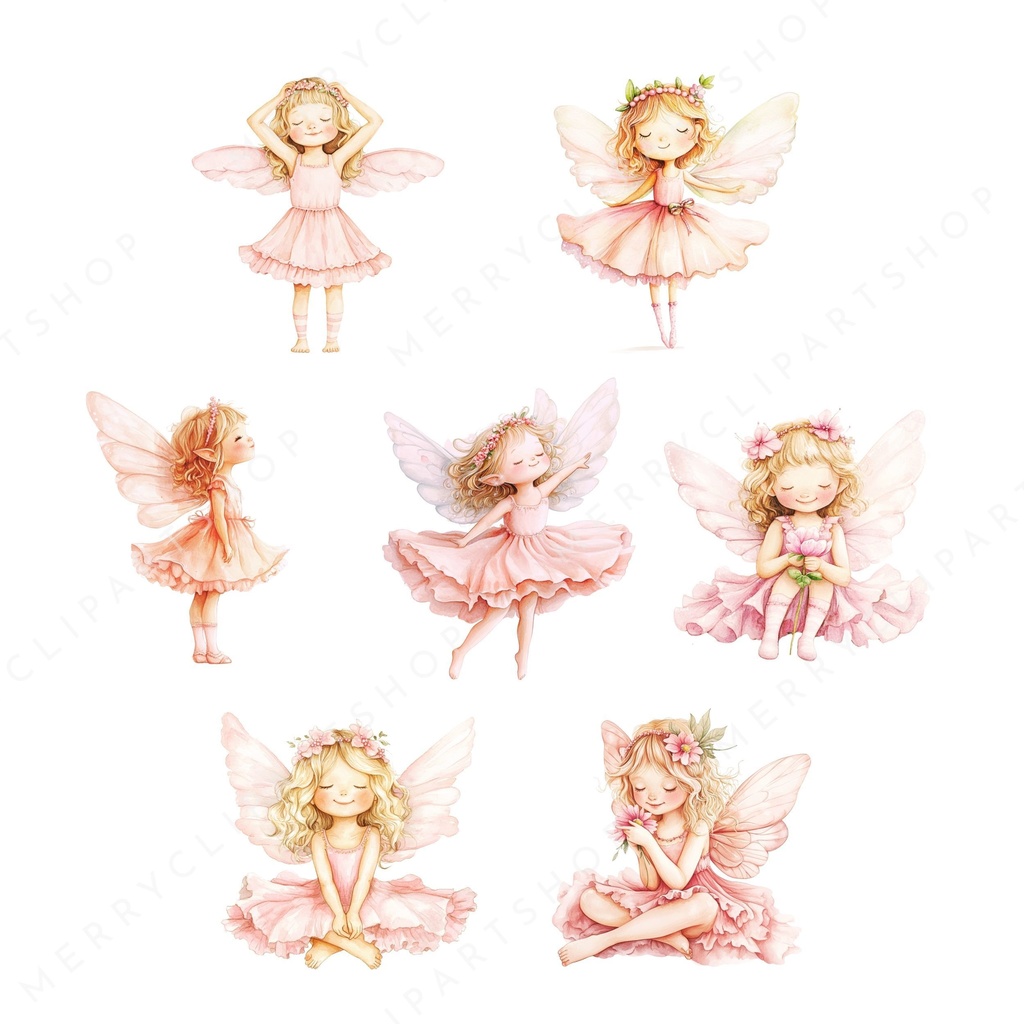妖精の女の子のイラスト素材: Fairy Clipart