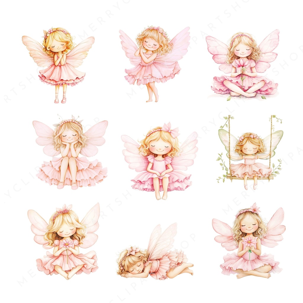 妖精の女の子のイラスト素材: Fairy Clipart