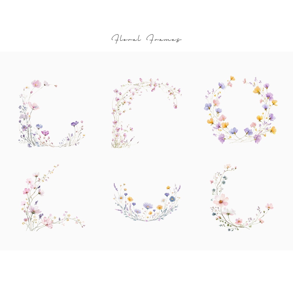 花のフレーム:Floral Frame