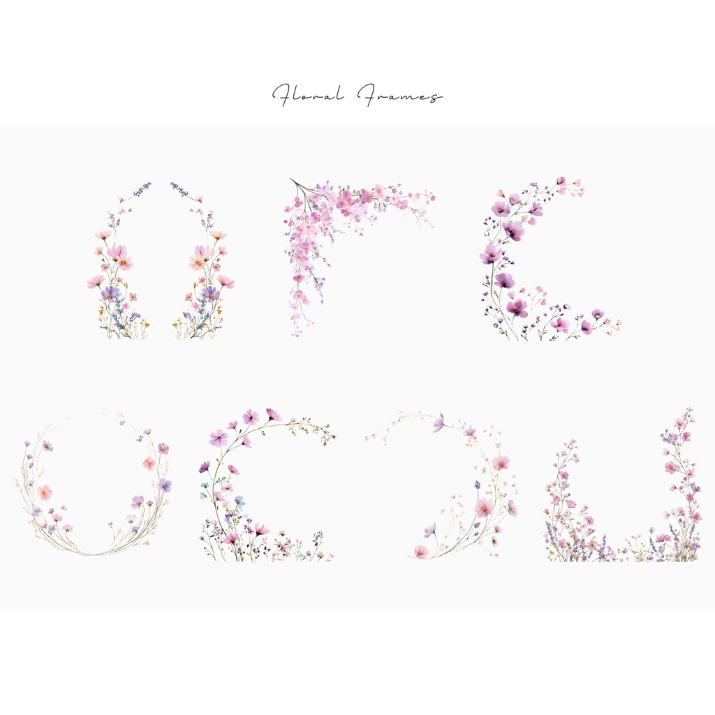 花のフレーム:Floral Frame