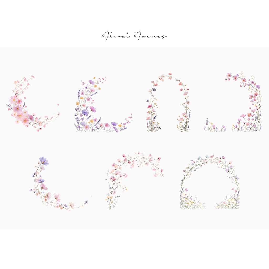 花のフレーム:Floral Frame