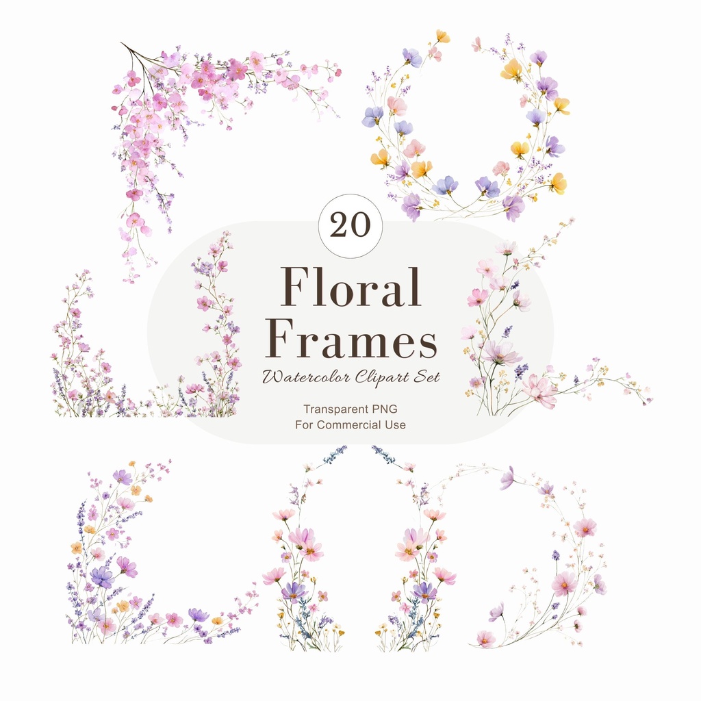 花のフレーム：Floral Frame