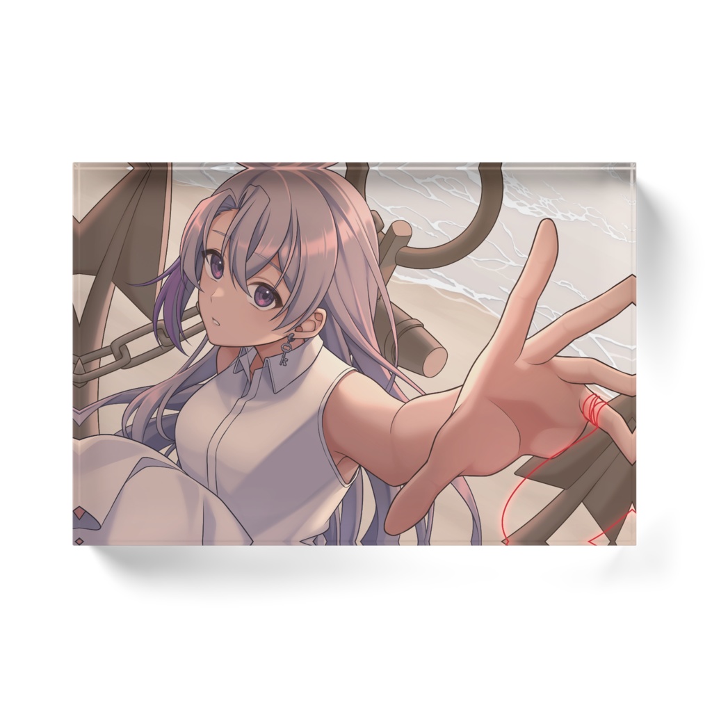 抜錨アクリルブロック 背景白