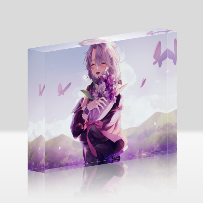 【アクリルブロック】カトレアの花束 記念グッズ