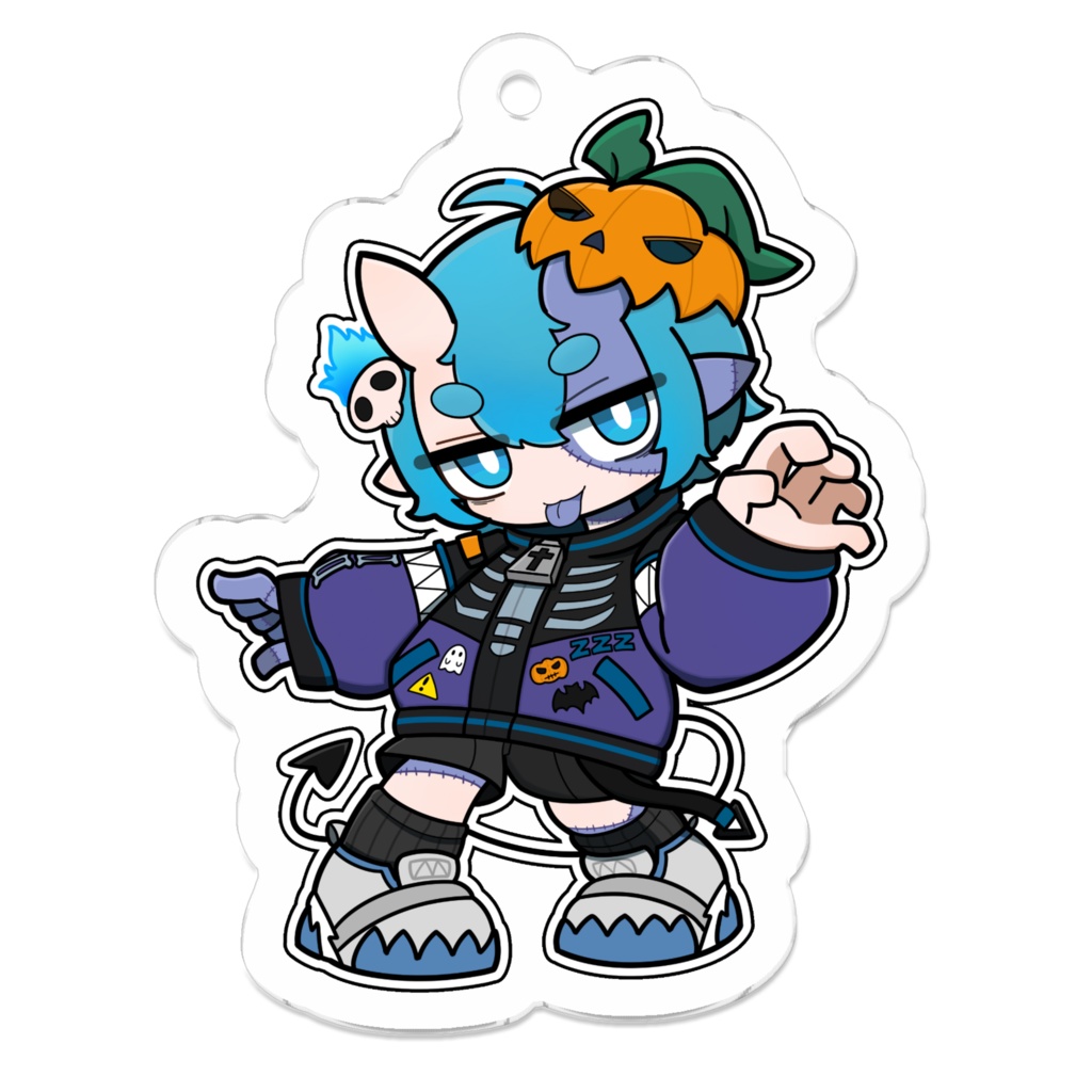 霊乃みずき【Halloween 2025】アクリルキーホルダー