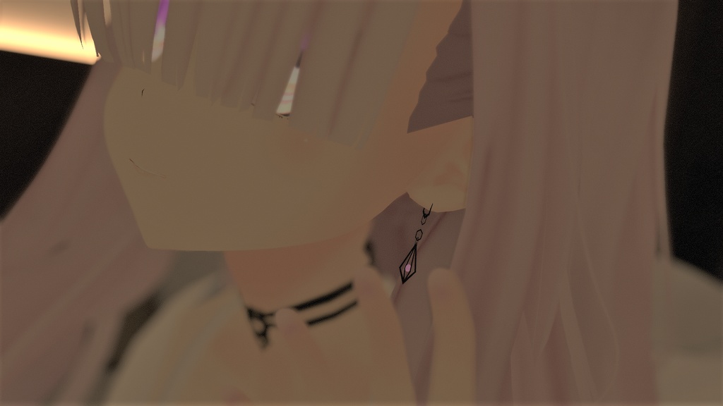 角錐イヤリング【VRChat想定・3Dアクセサリ】