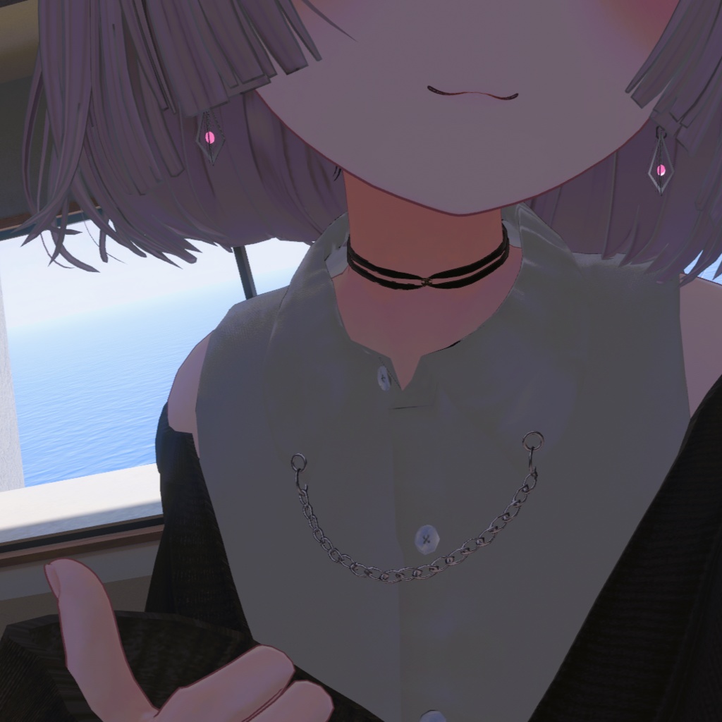 ベルトチョーカー【VRChat想定・3Dアクセサリ】