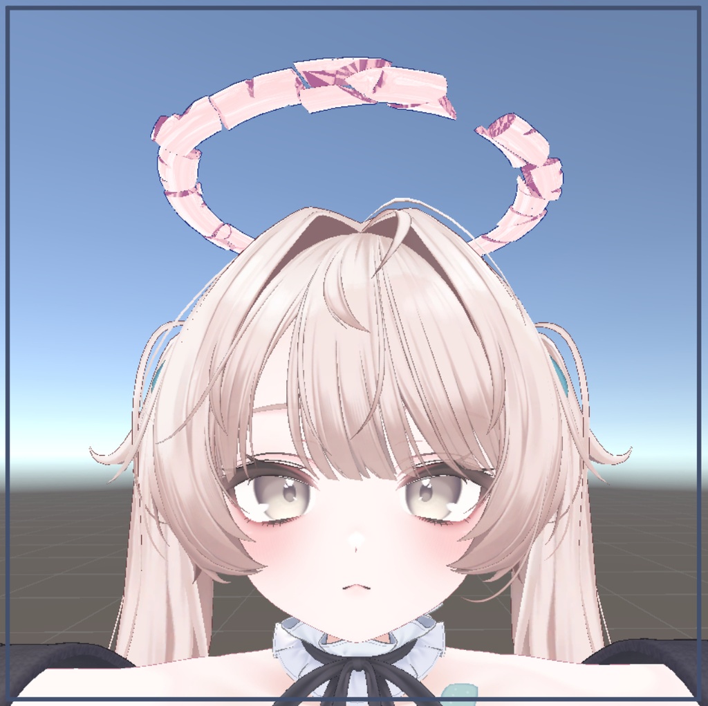 砕けた天使の輪【VRChat想定・3Dアクセサリ】