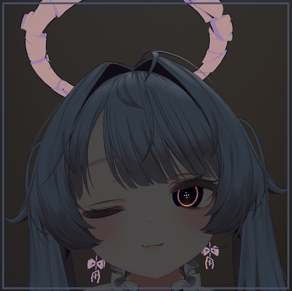 砕けた天使の輪【VRChat想定・3Dアクセサリ】