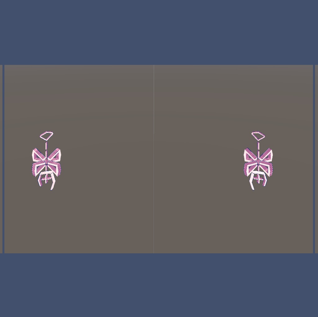 3Dイヤリングアクセ「落日天星」【VRChat想定・3Dアクセサリ】