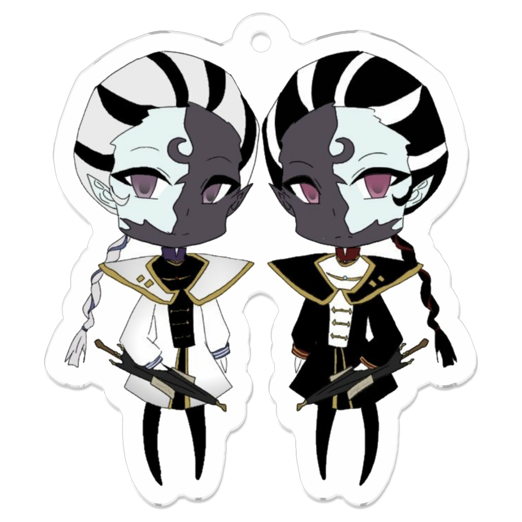 白黒無常アクキー