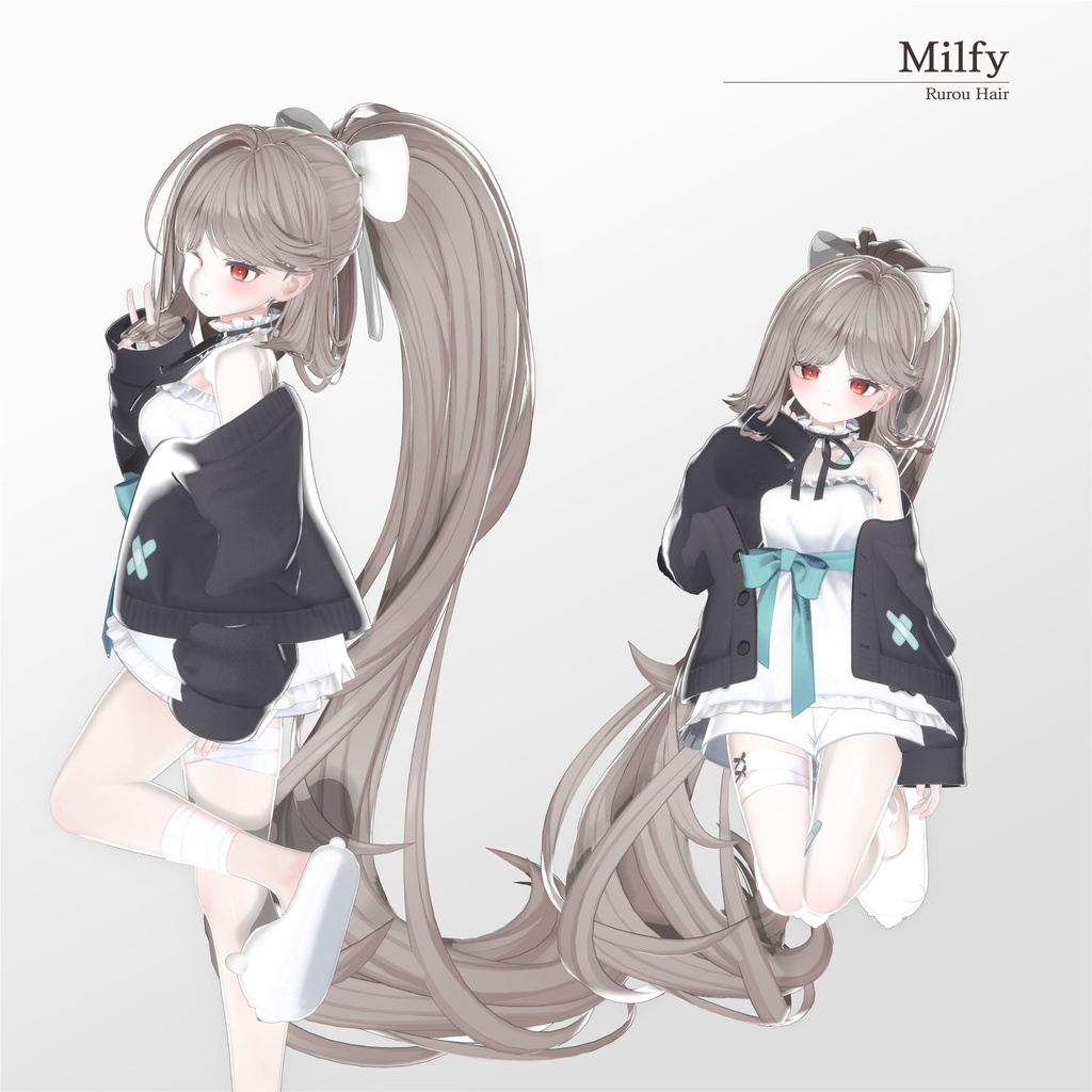 【50% SALE】【20人】【VRC Hair】『流浪』Rurou