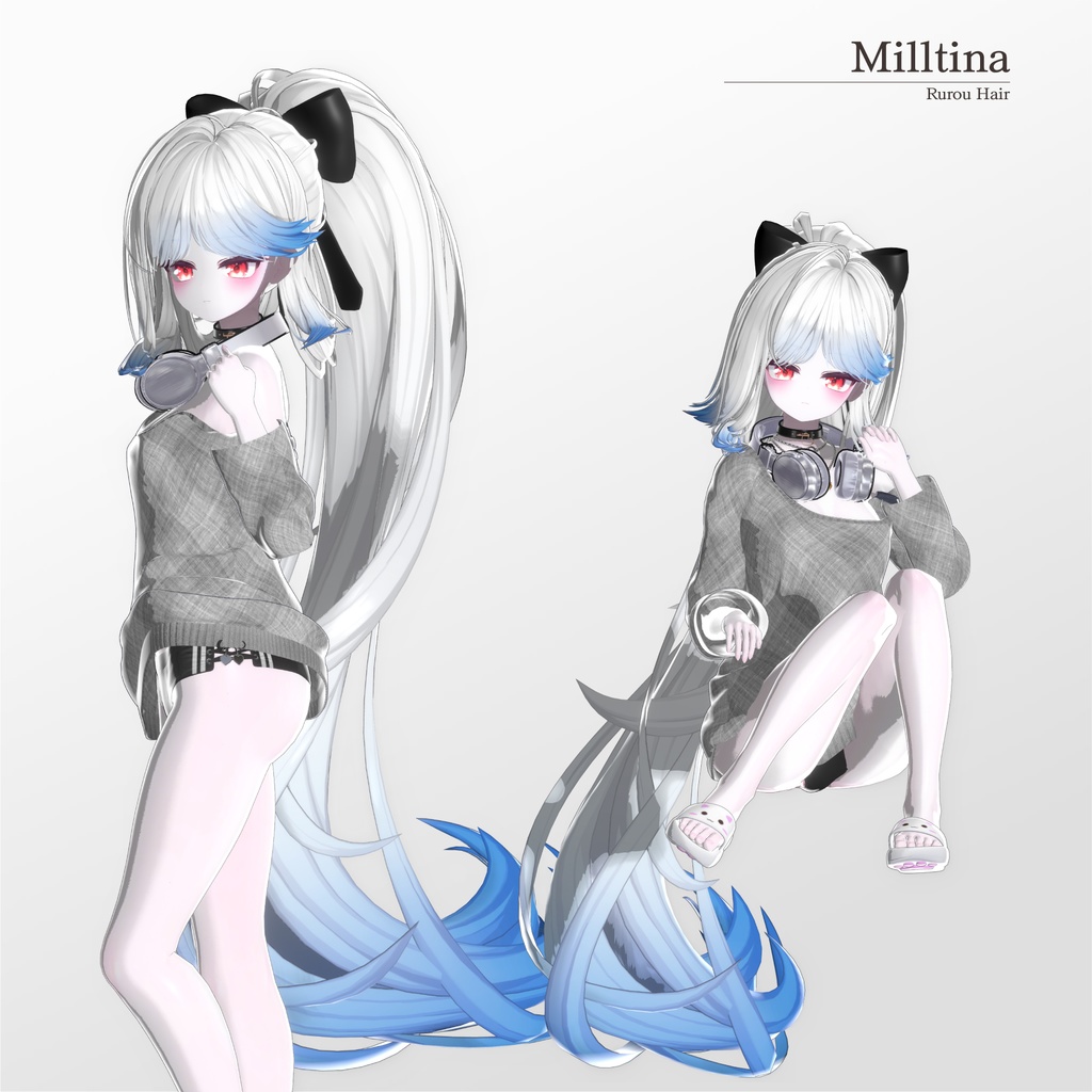 【50% SALE】【20人】【VRC Hair】『流浪』Rurou