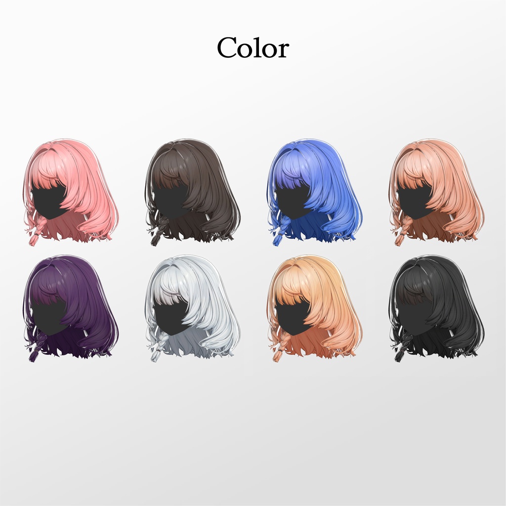 【50% SALE】【20人】【VRC Hair】『清艶』Seien