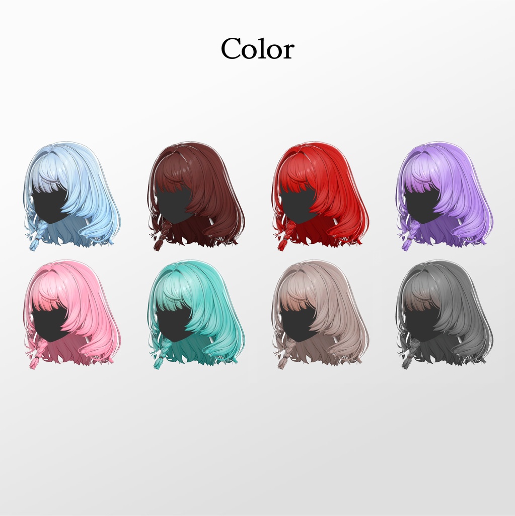 【50% SALE】【20人】【VRC Hair】『清艶』Seien