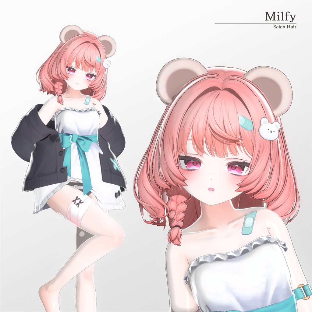 【50% SALE】【20人】【VRC Hair】『清艶』Seien