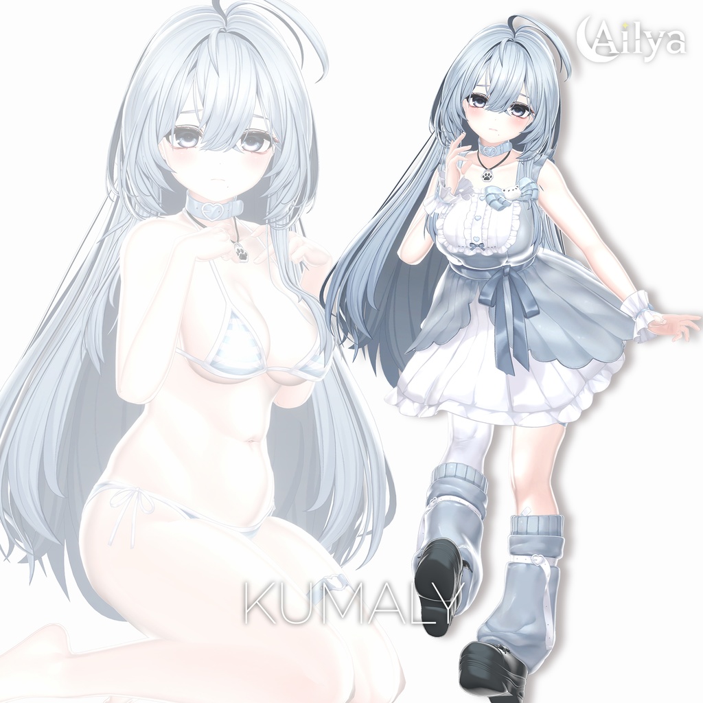 【20人】【VRC Hair】『淡雪』Awayuki