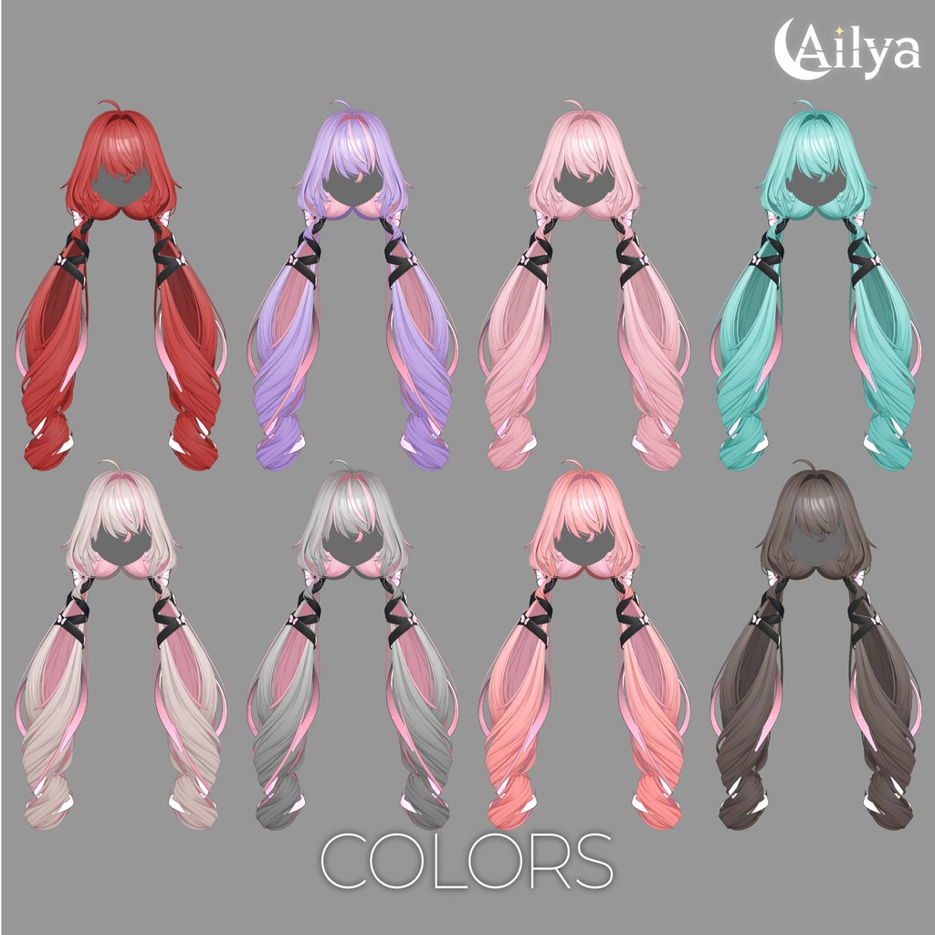 【20%】【17人】【VRC Hair】『薄月』Hakugetsu