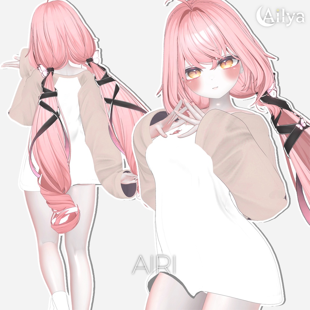 【20%】【17人】【VRC Hair】『薄月』Hakugetsu