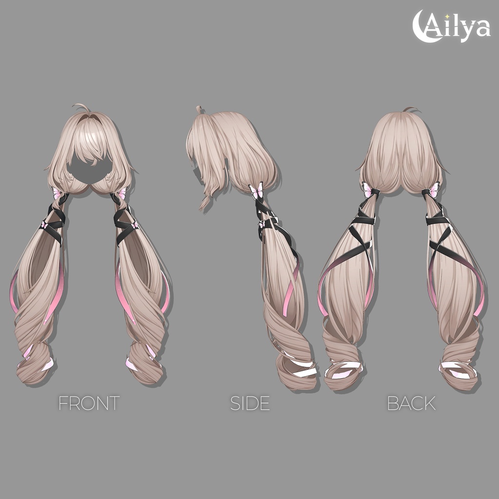 【20%】【17人】【VRC Hair】『薄月』Hakugetsu