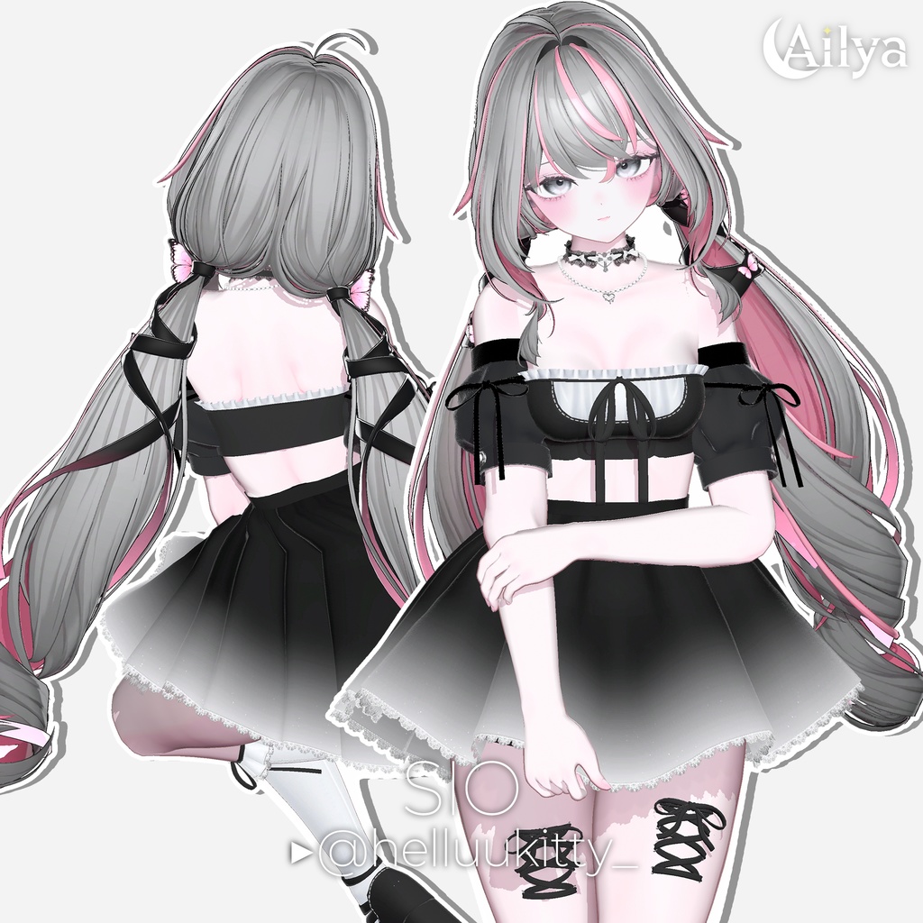 【20%】【17人】【VRC Hair】『薄月』Hakugetsu