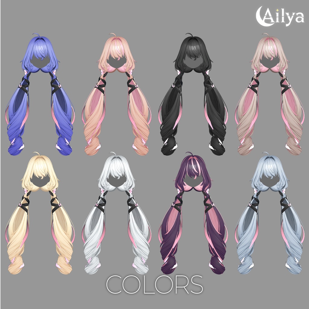 【20%】【17人】【VRC Hair】『薄月』Hakugetsu