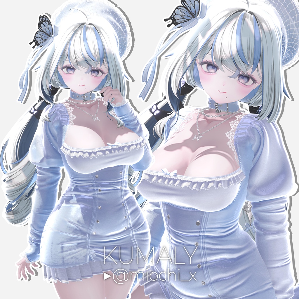 【20%】【17人】【VRC Hair】『薄月』Hakugetsu