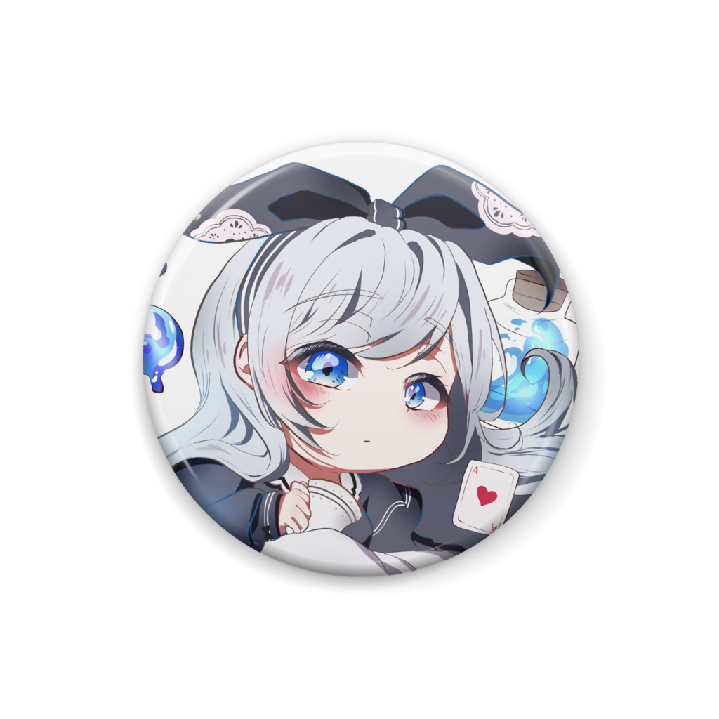 黒アリス　バタフライピー　缶バッチ