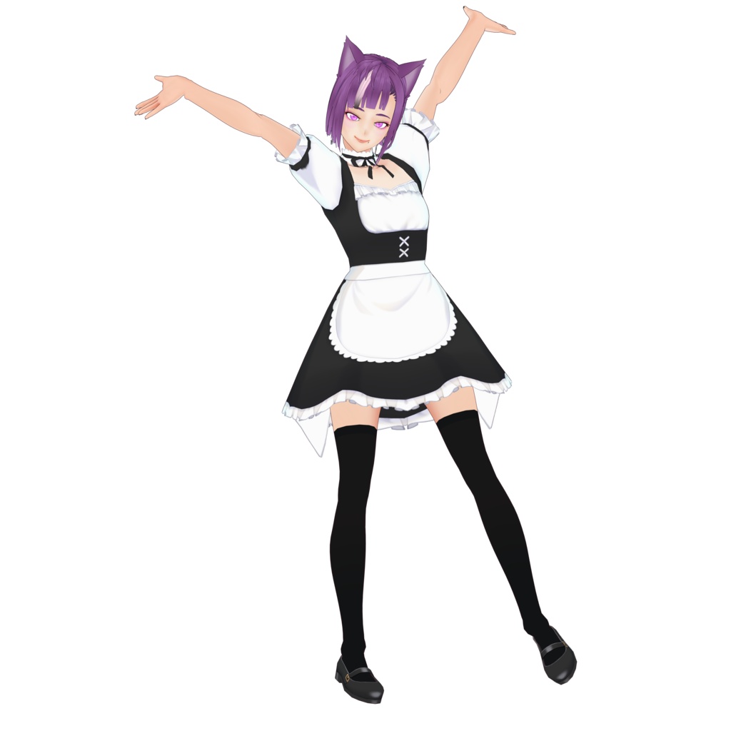 VROID VRM 地雷系ネコミミメイド はんばい子2