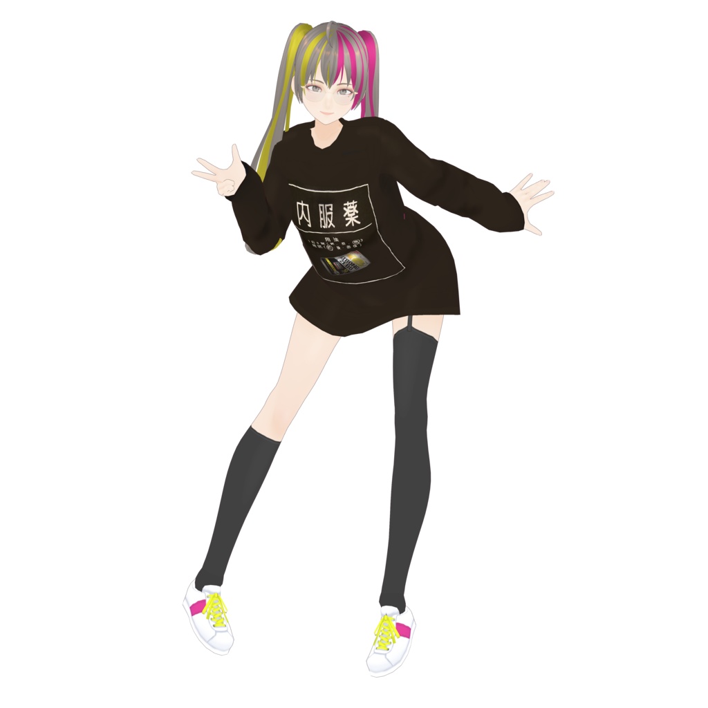 無料有 低価格3Dモデル cluster想定 ス〇ゼロちゃん 覗き対応(?)