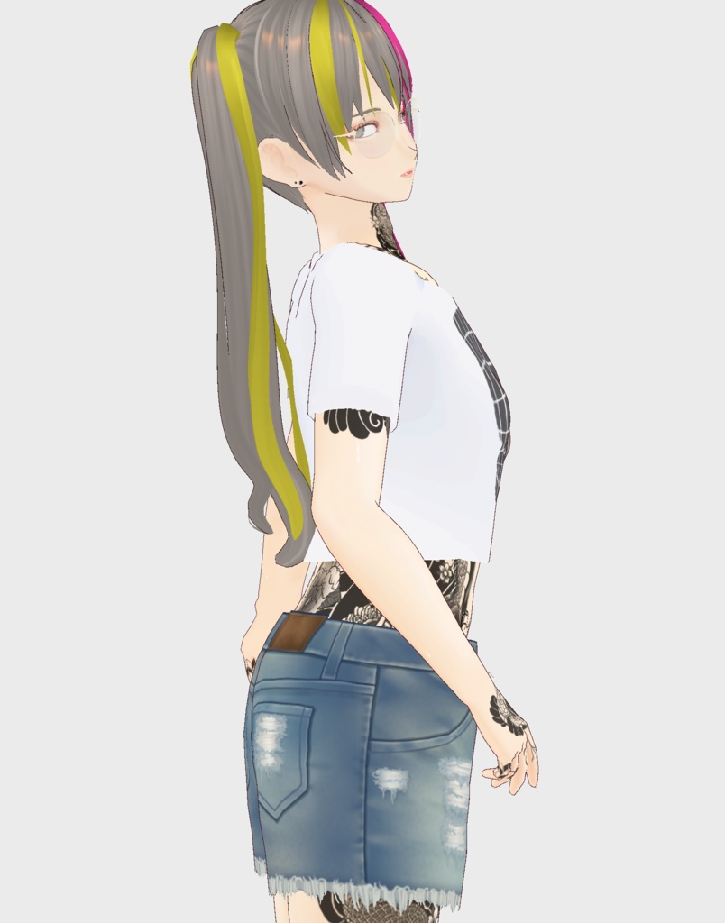 【無料】VROID アレが大きく見えるTシャツ