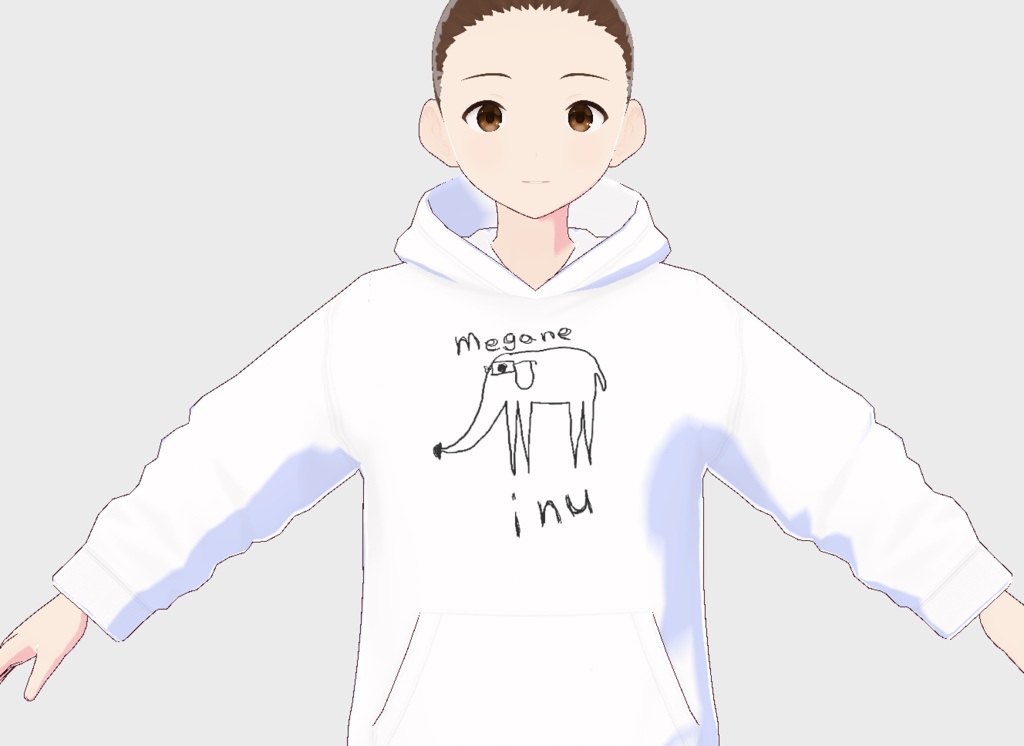 【無料】inuパーカー 全10種類セット ネタ 男女兼用【Vroid】