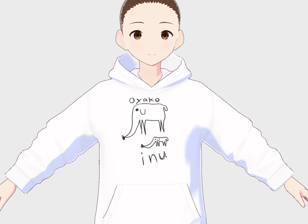 【無料】inuパーカー 全10種類セット ネタ 男女兼用【Vroid】