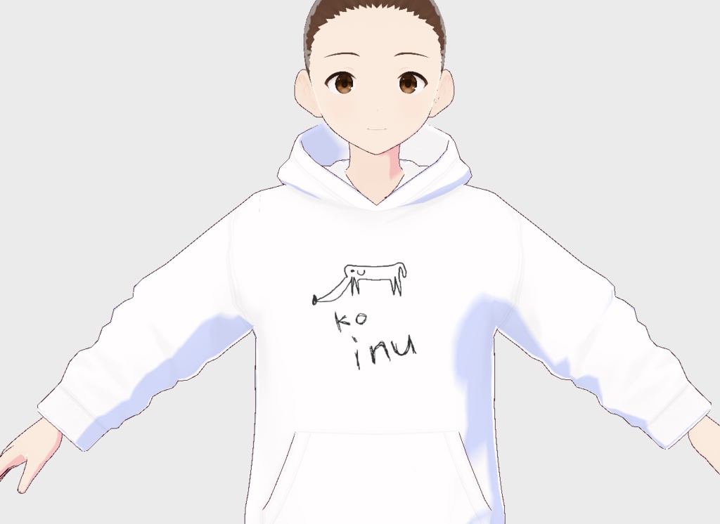 【無料】inuパーカー 全10種類セット ネタ 男女兼用【Vroid】